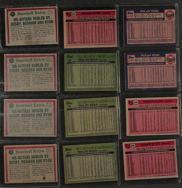 Lot of (56) Nolan Ryan Cards from 1975-1995 w. (2) 1975 Topps